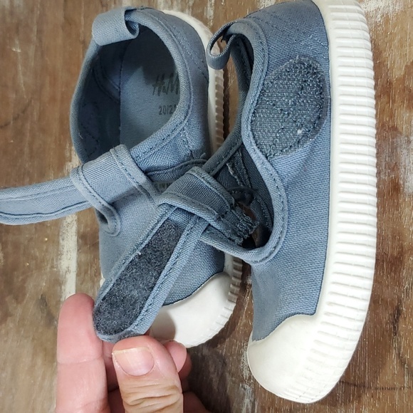 H&M cotton canvas light blue sandals size 5.5 - Picture 10 of 13